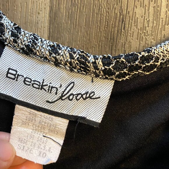 Breakin' Loose Lace Maxi Dress Size 10 Black and White - Picture 2 of 5